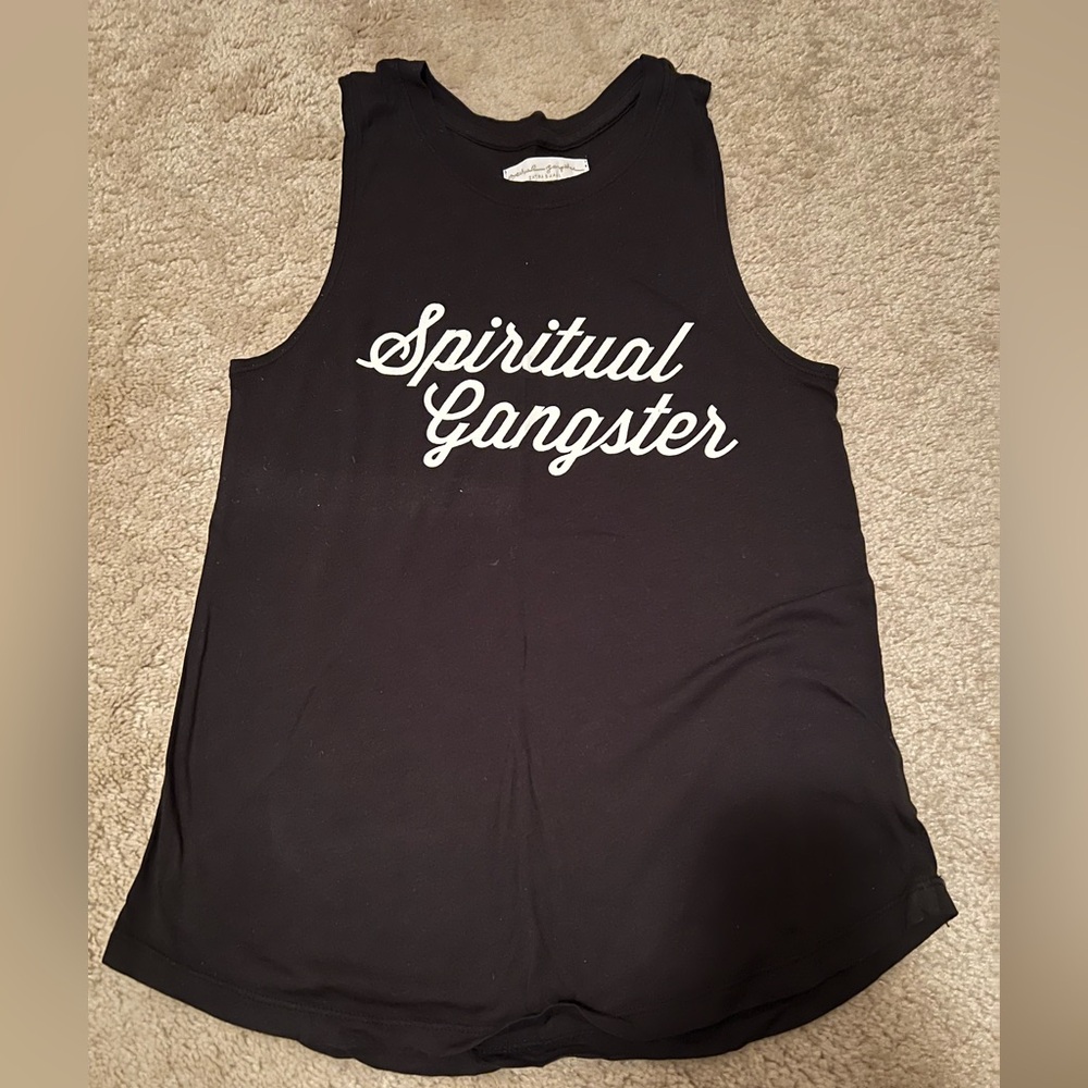Spiritual Gangster Black Tank Top XS
